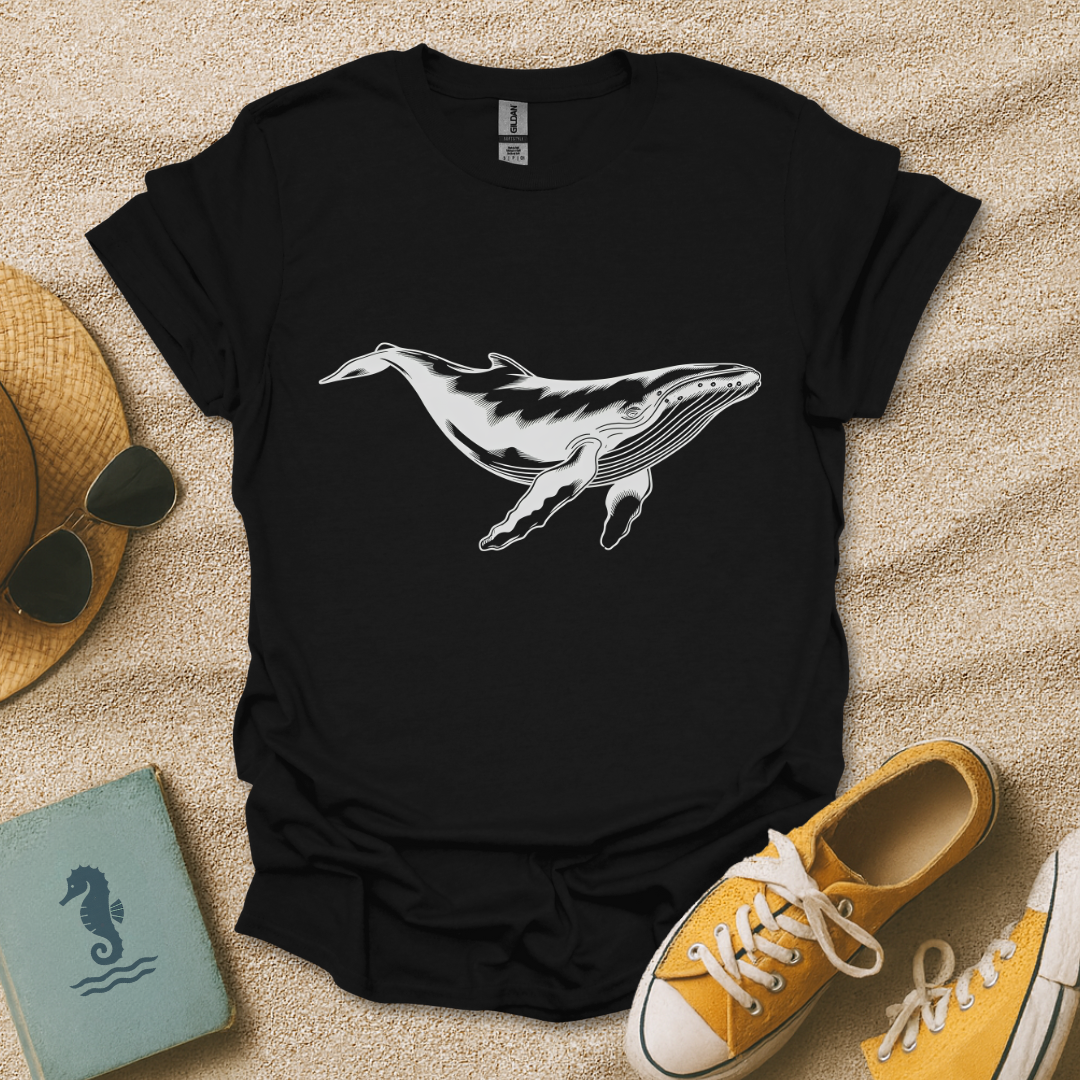 Engraved Humpback Whale T-Shirt