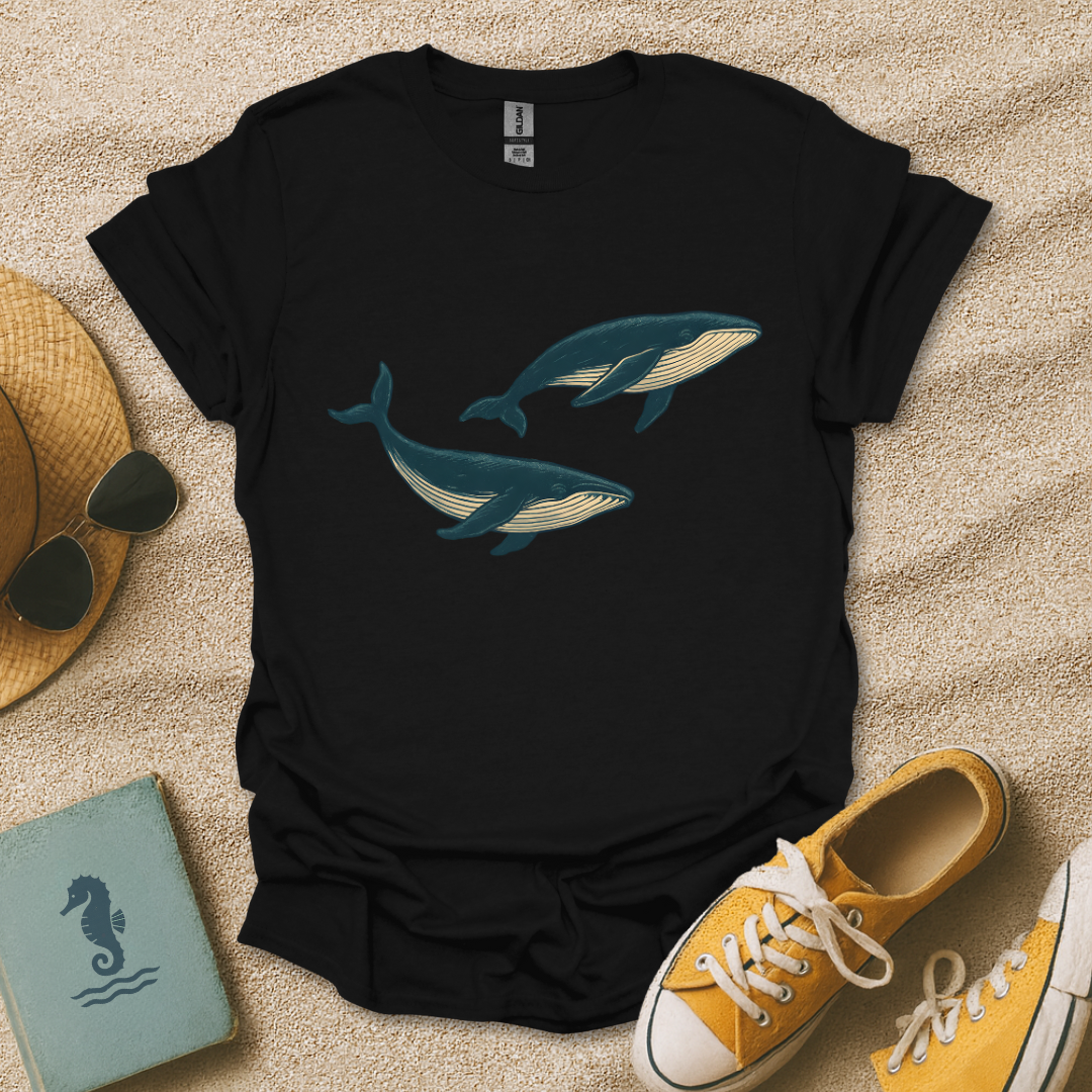 Vintage Whale Duo T-Shirt