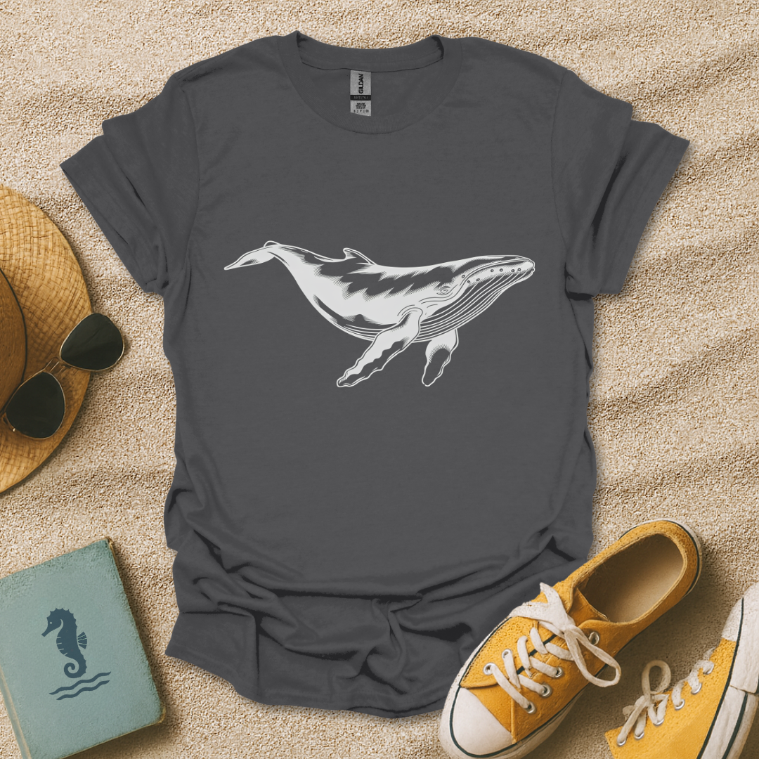 Engraved Humpback Whale T-Shirt