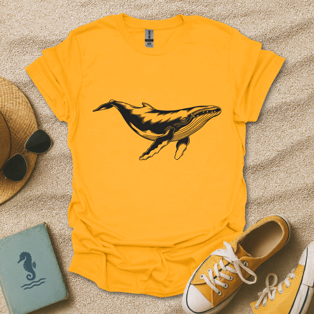 Engraved Humpback Whale T-Shirt