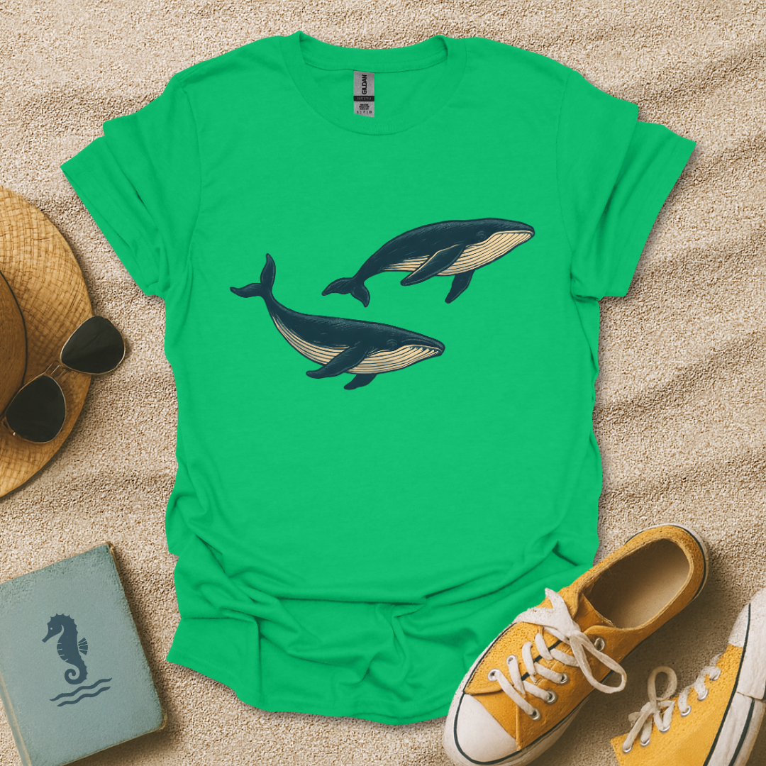 Vintage Whale Duo T-Shirt