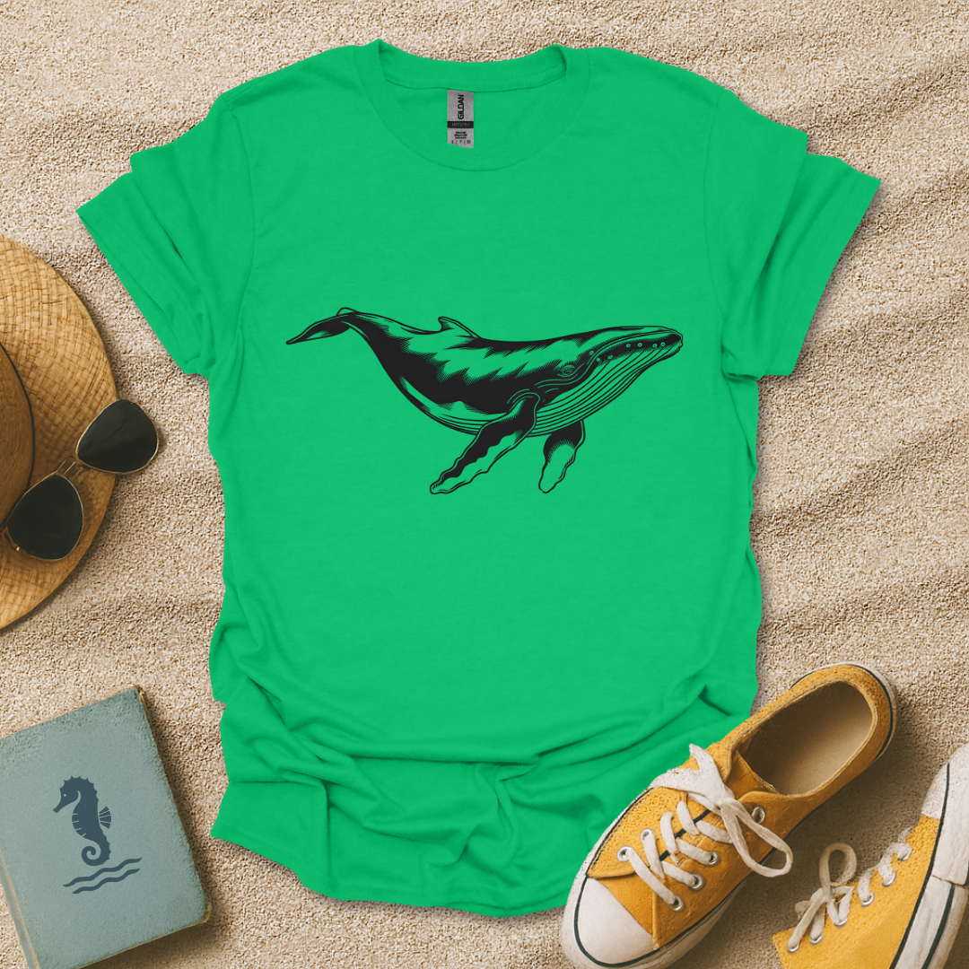 Engraved Humpback Whale T-Shirt