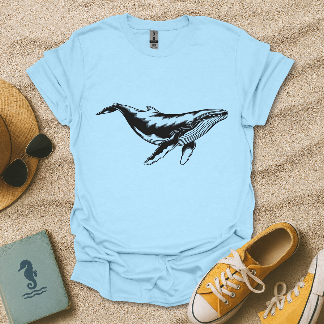 Engraved Humpback Whale T-Shirt