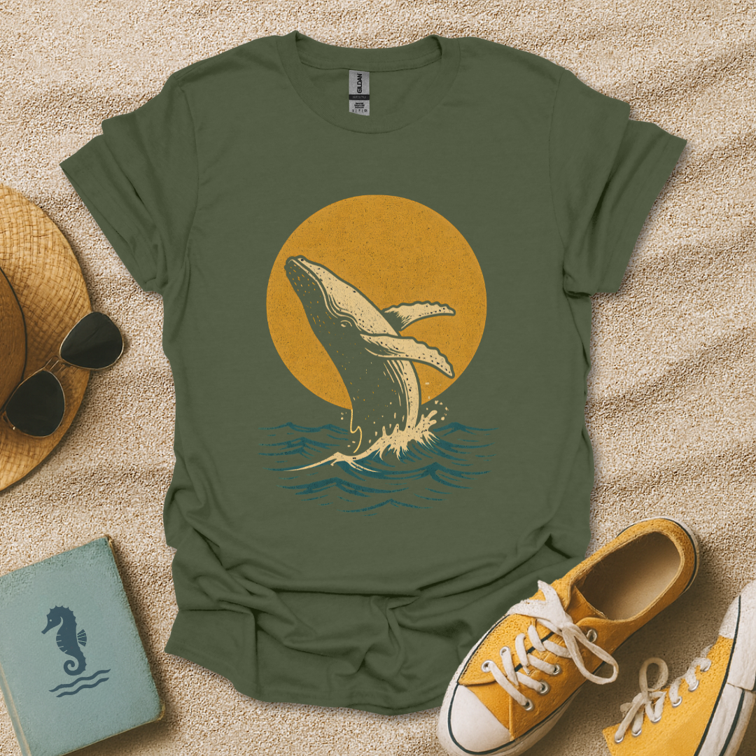Moonlight Whale Breach T-Shirt