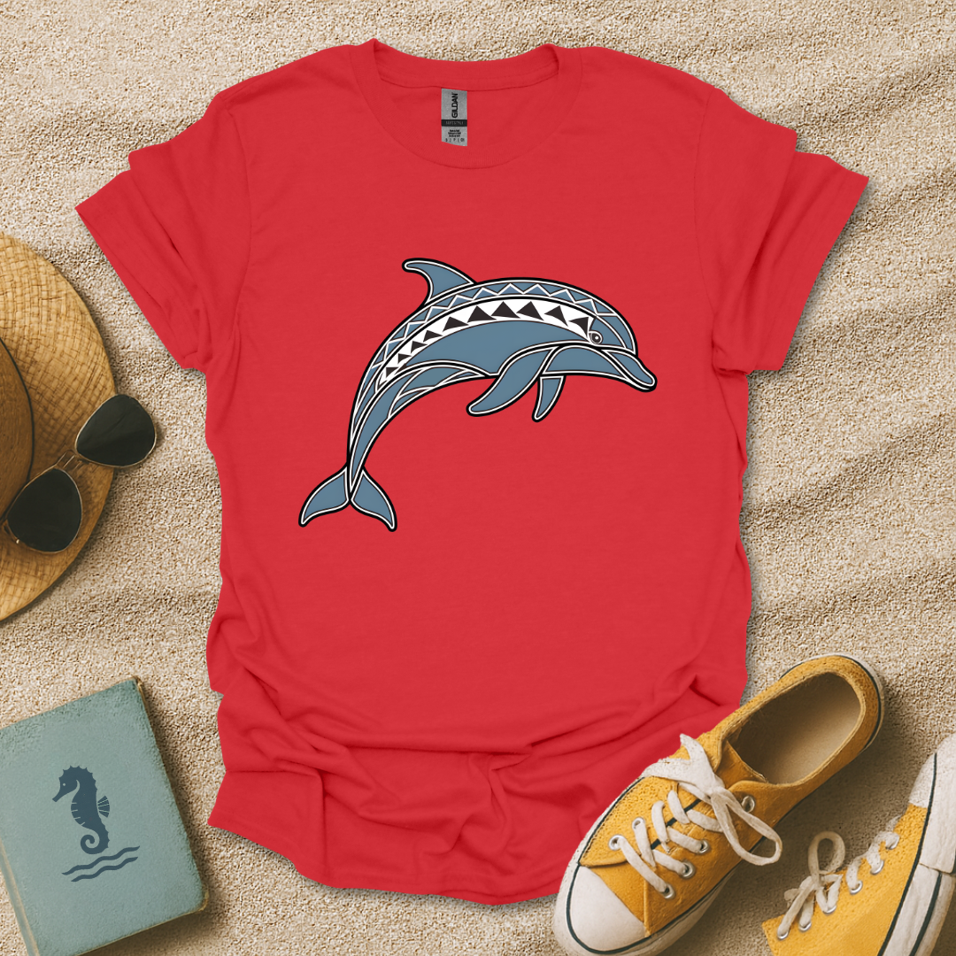 Geometric Dolphin T-Shirt