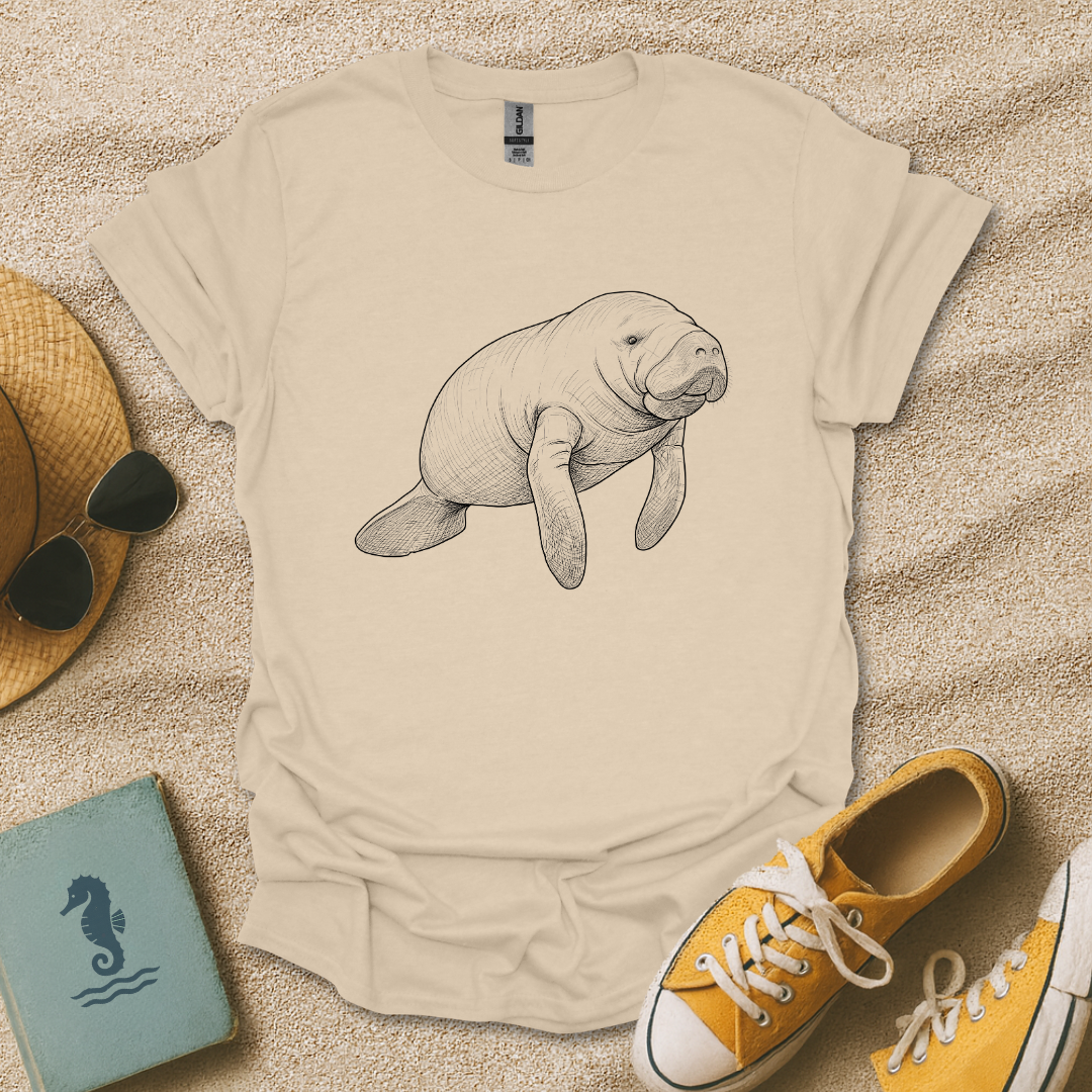 Manatee Sketch T-Shirt