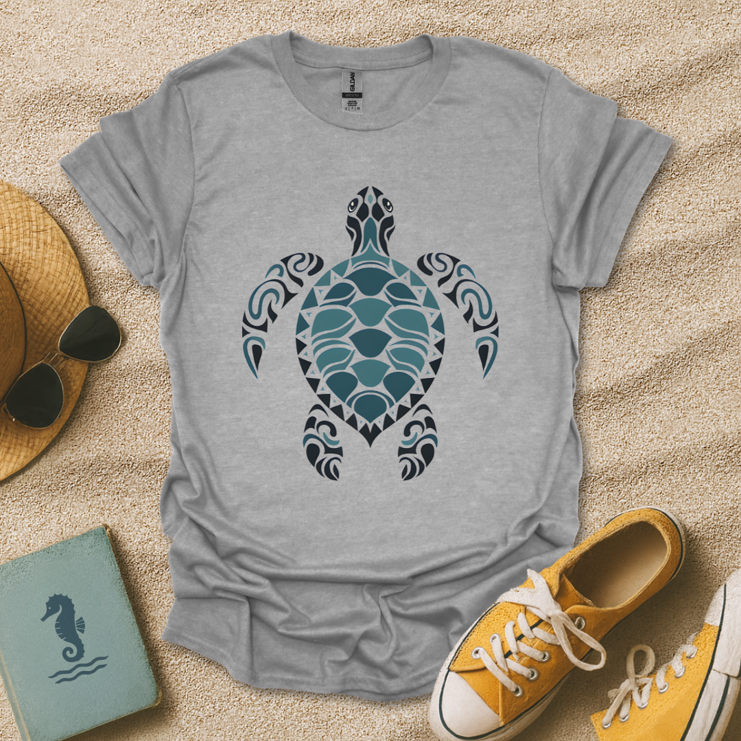 Tribal Sea Turtle T-Shirt