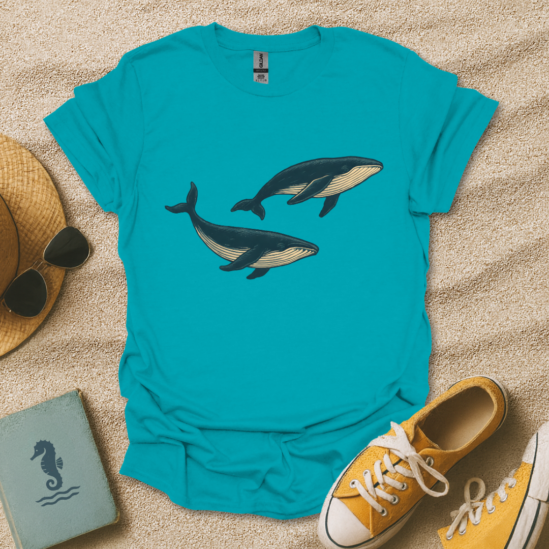 Vintage Whale Duo T-Shirt