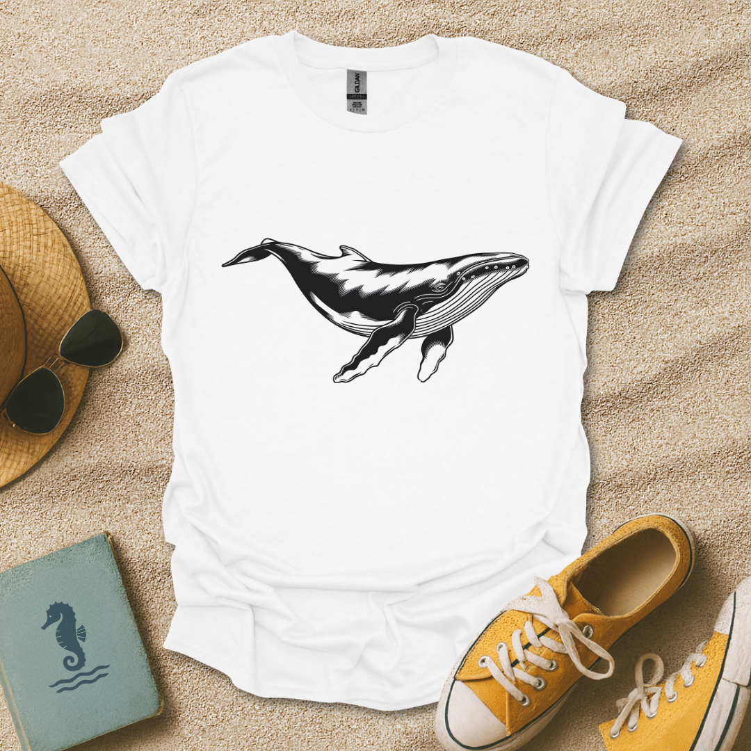 Engraved Humpback Whale T-Shirt
