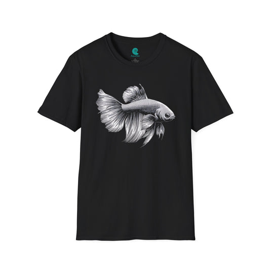 Black and White Betta T-Shirt