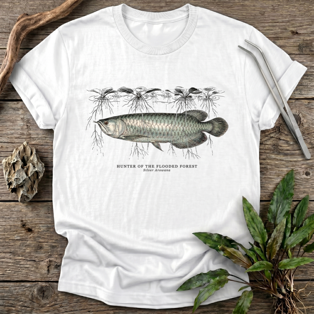 Hunter of the Flooded Forest - Silver Arowana T-Shirt