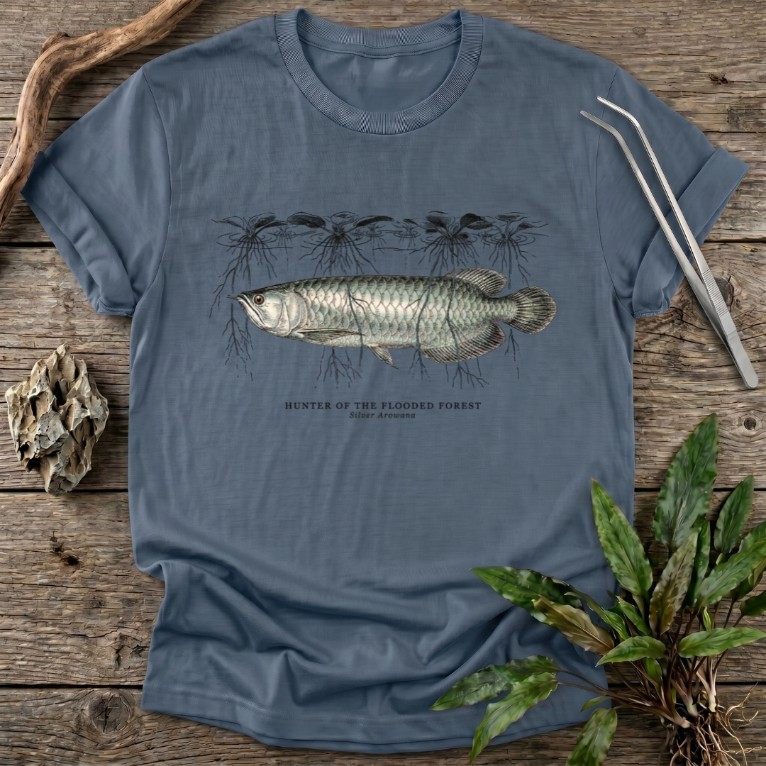 Hunter of the Flooded Forest - Silver Arowana T-Shirt
