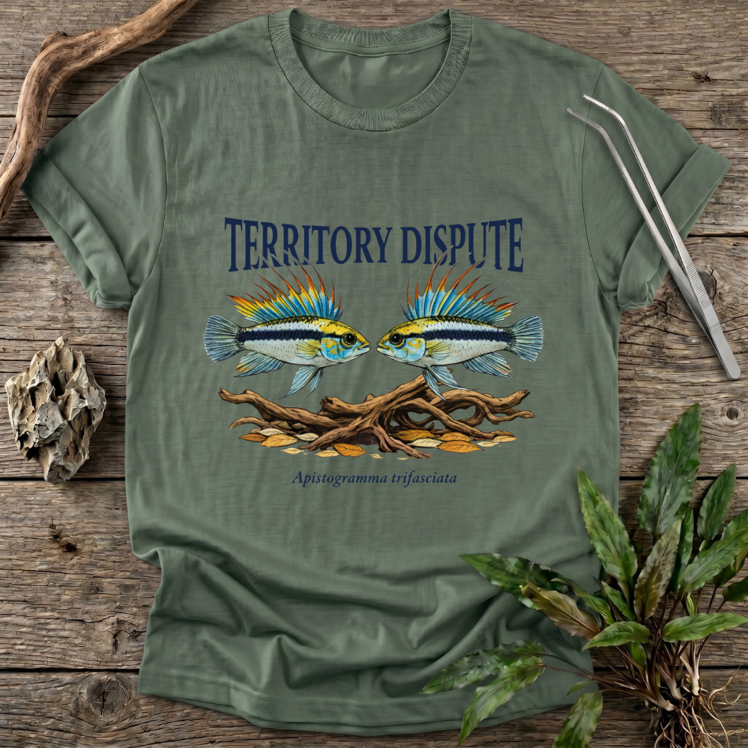Territory Dispute - Apistogramma trifasciata T-Shirt