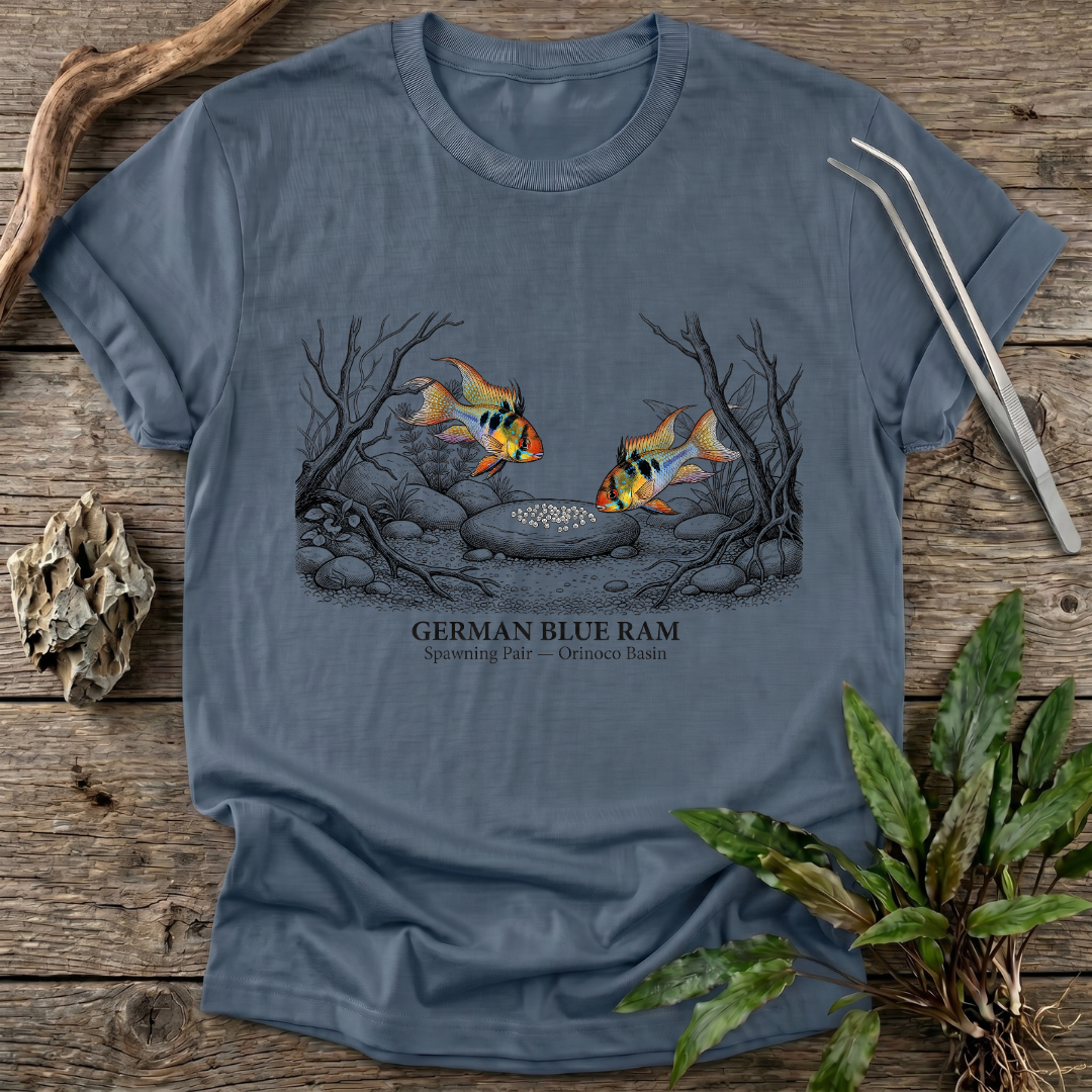 German Blue Ram - Spawning Pair T-Shirt