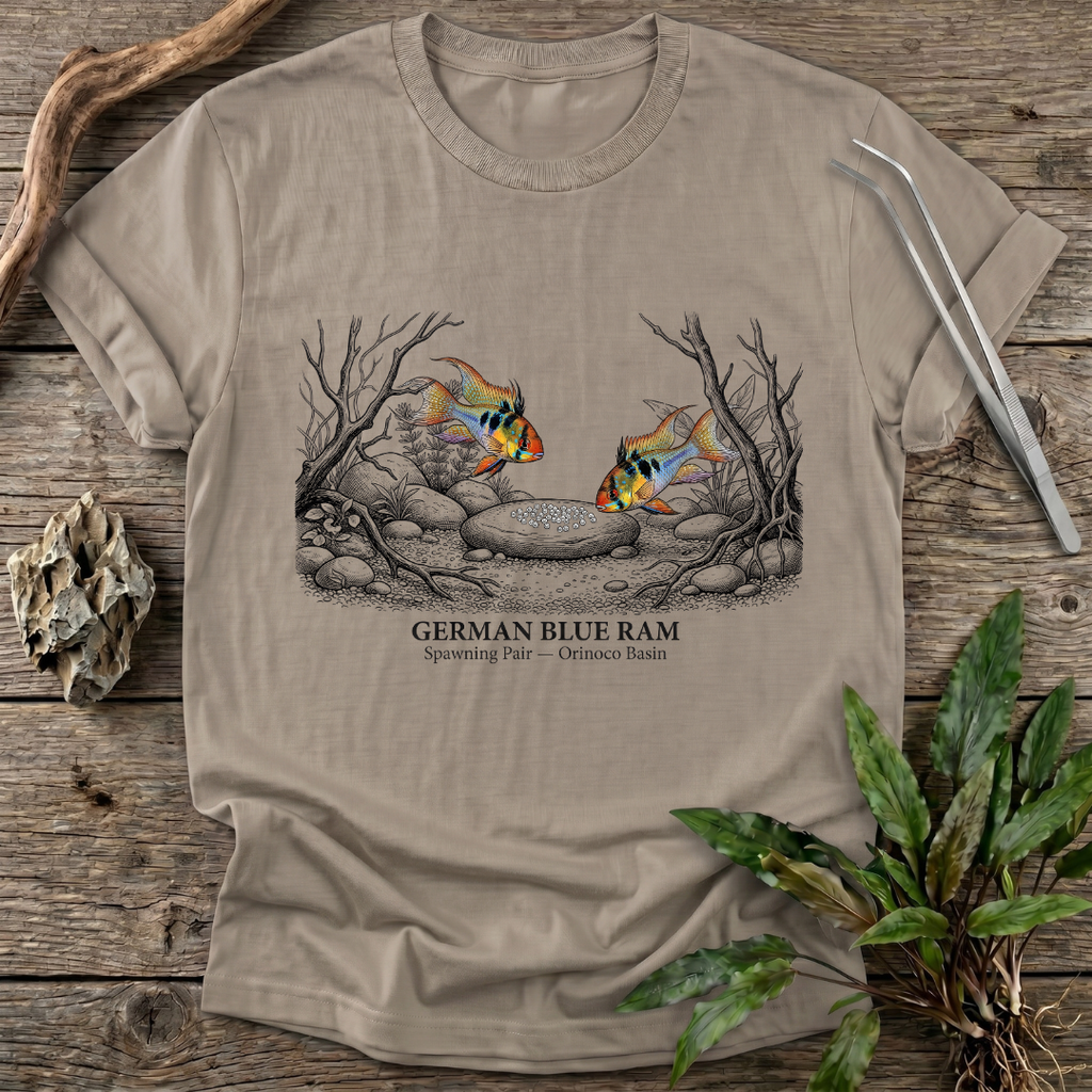 German Blue Ram - Spawning Pair T-Shirt