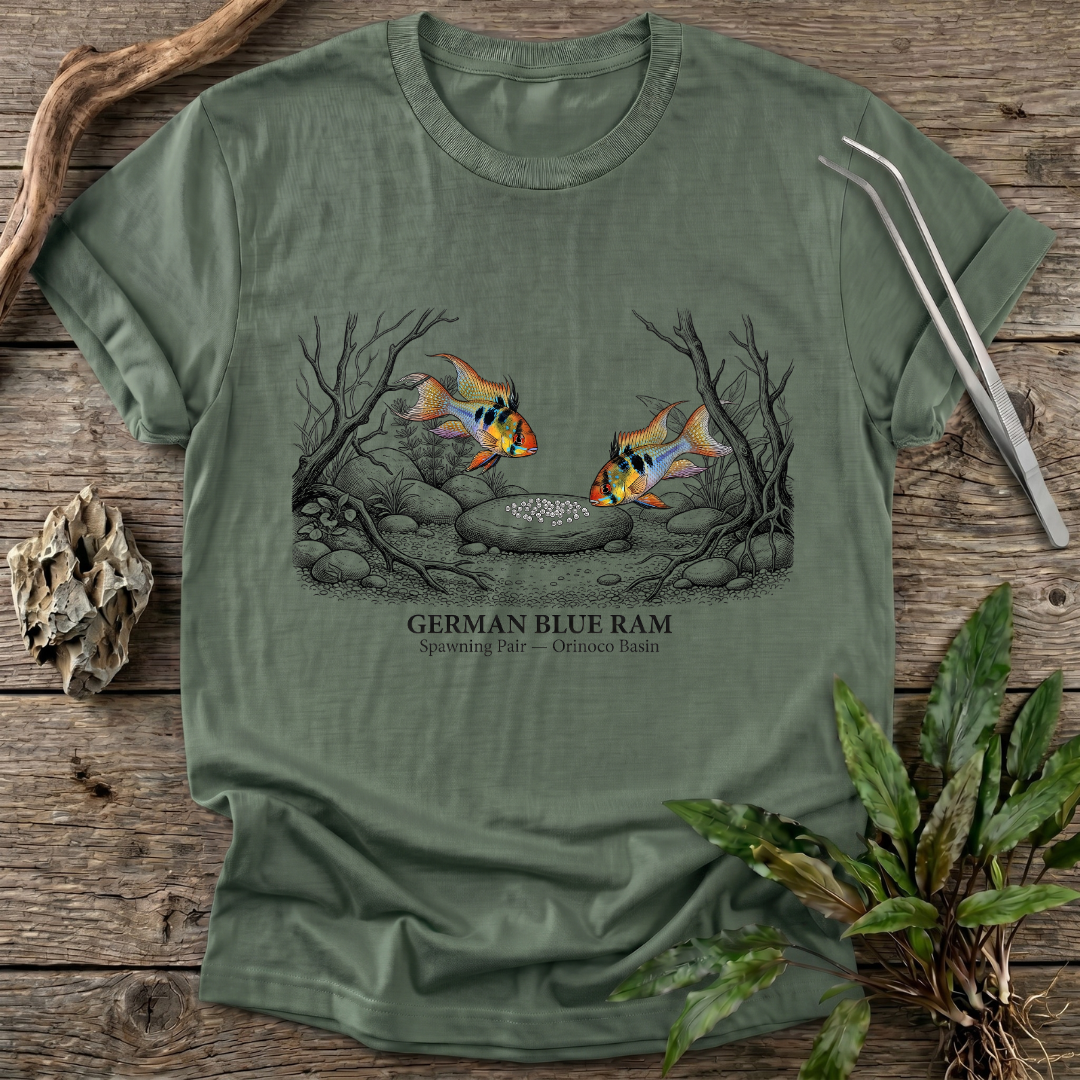 German Blue Ram - Spawning Pair T-Shirt
