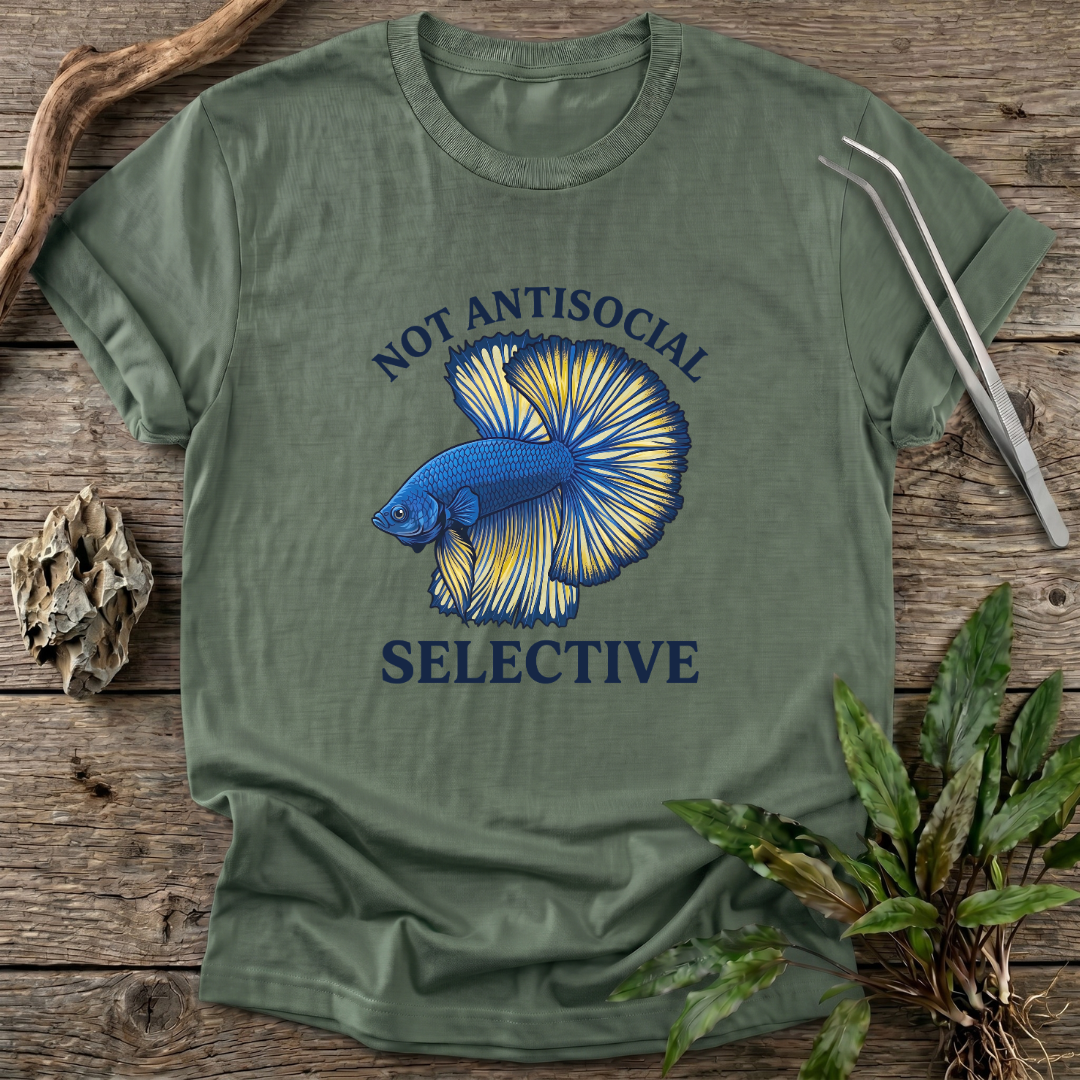 Not Antisocial. Selective. T-Shirt