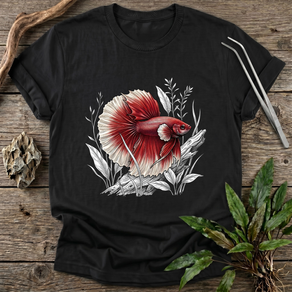 Crimson Halfmoon Betta T-Shirt