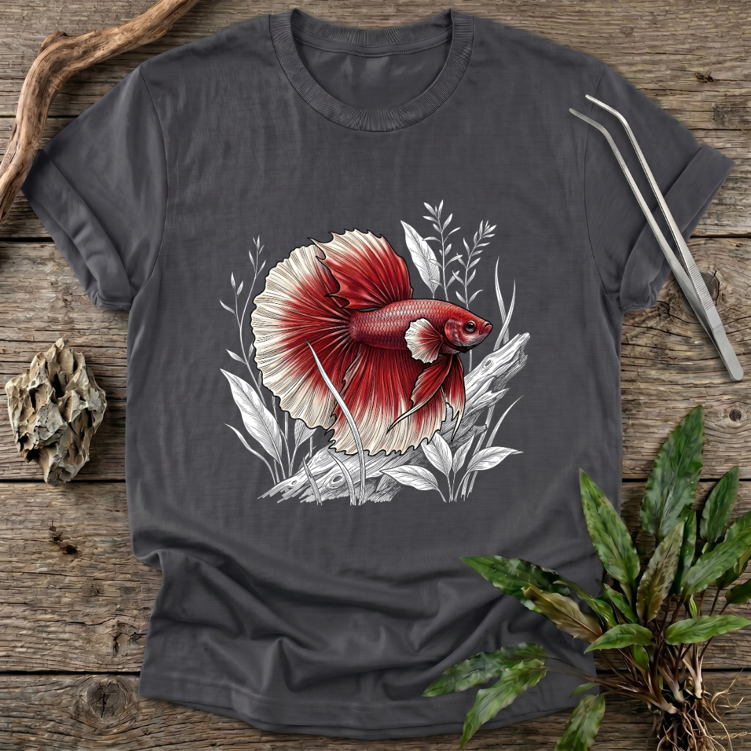 Crimson Halfmoon Betta T-Shirt
