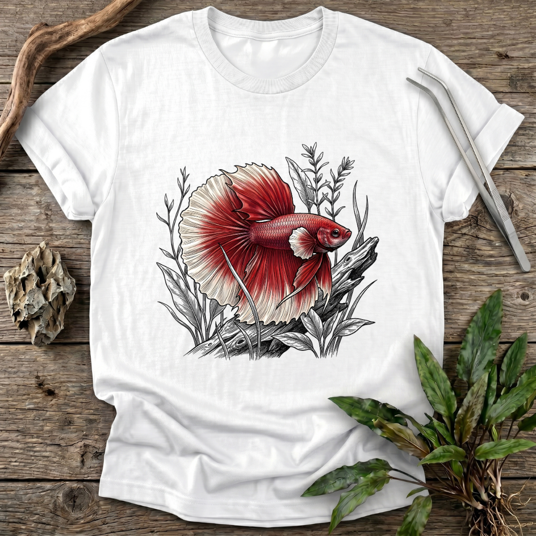 Crimson Halfmoon Betta T-Shirt