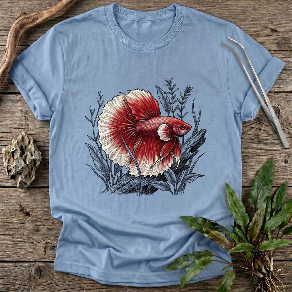 Crimson Halfmoon Betta T-Shirt