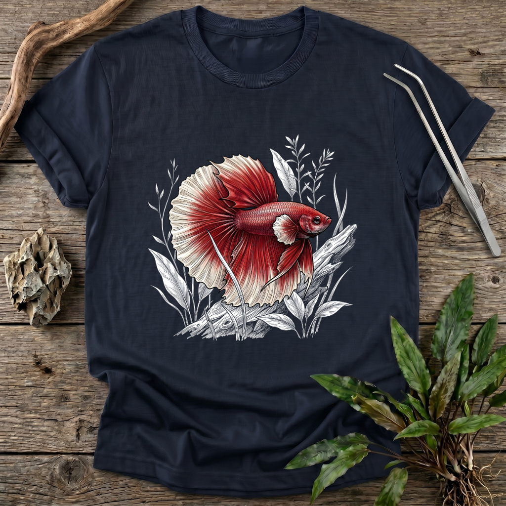 Crimson Halfmoon Betta T-Shirt