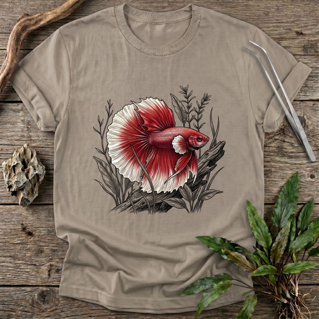 Crimson Halfmoon Betta T-Shirt