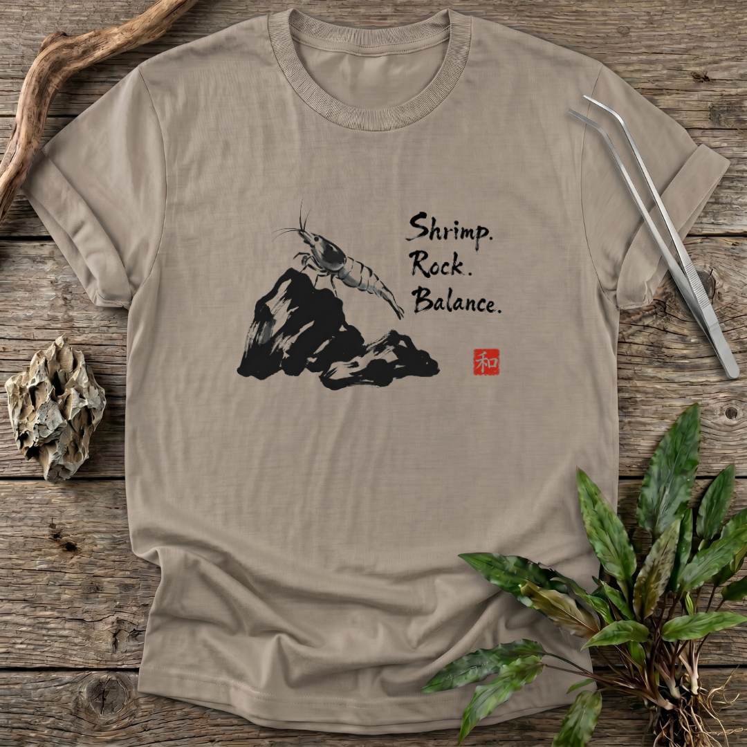 Shrimp. Rock. Balance. T-Shirt