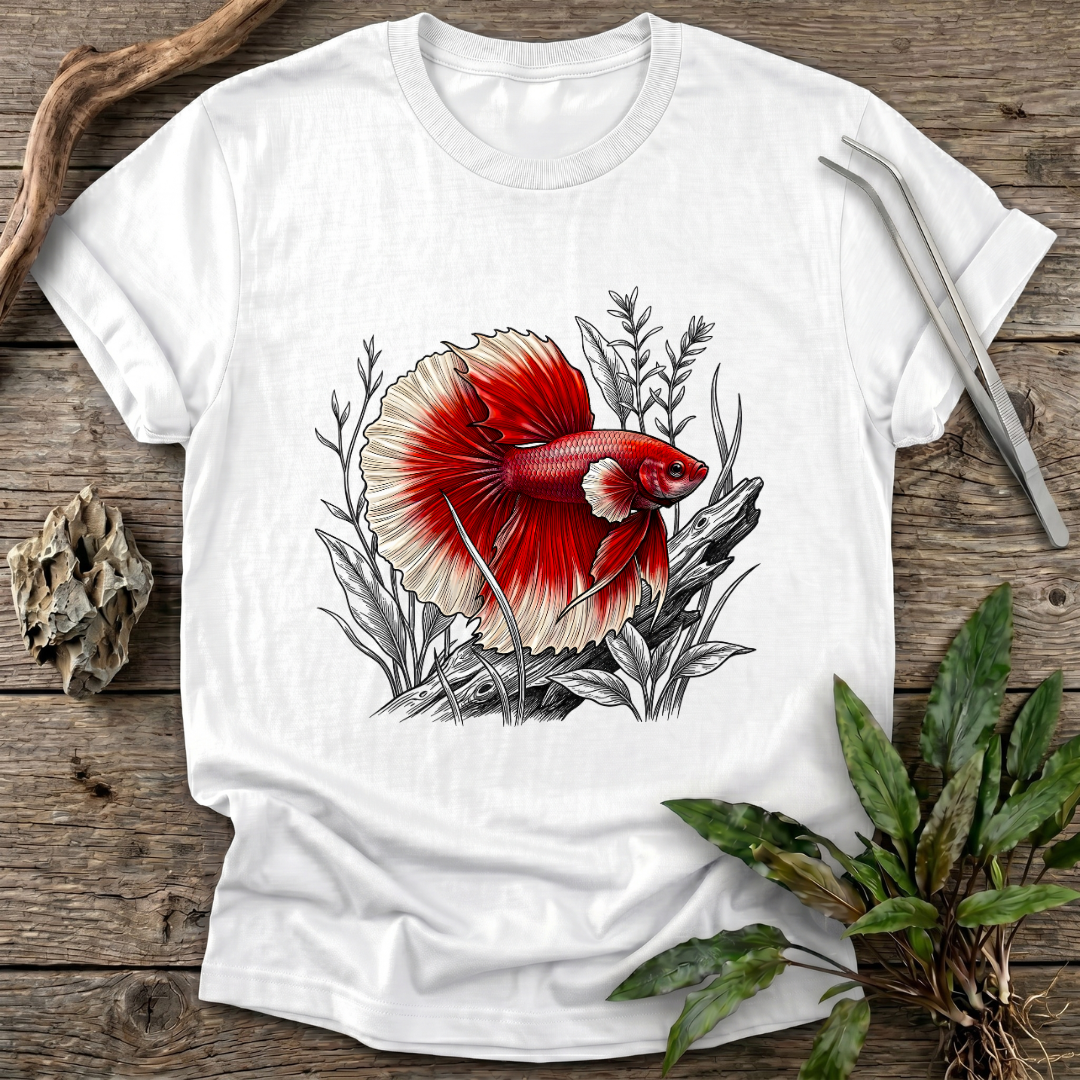 Crimson Halfmoon Betta T-Shirt