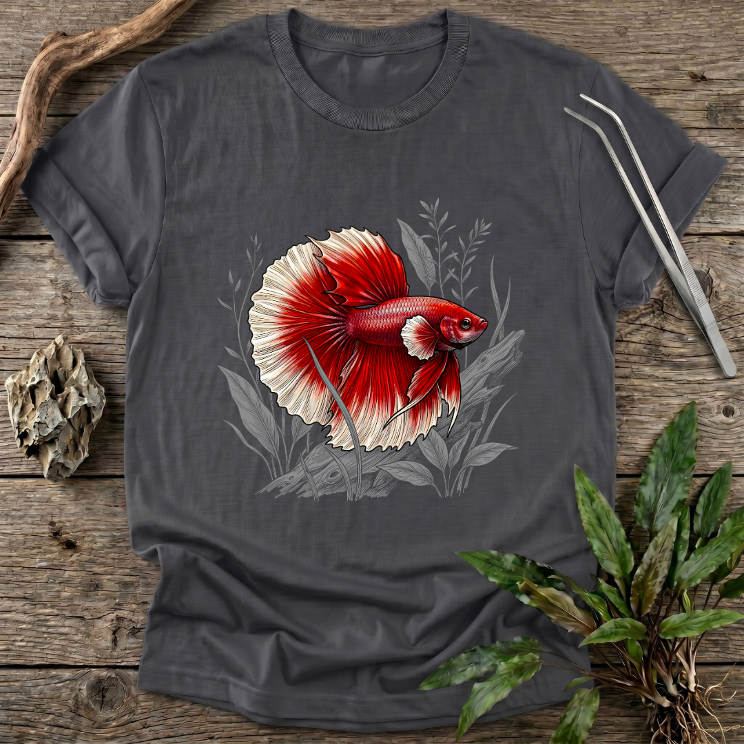 Crimson Halfmoon Betta T-Shirt