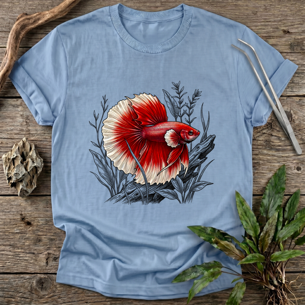 Crimson Halfmoon Betta T-Shirt