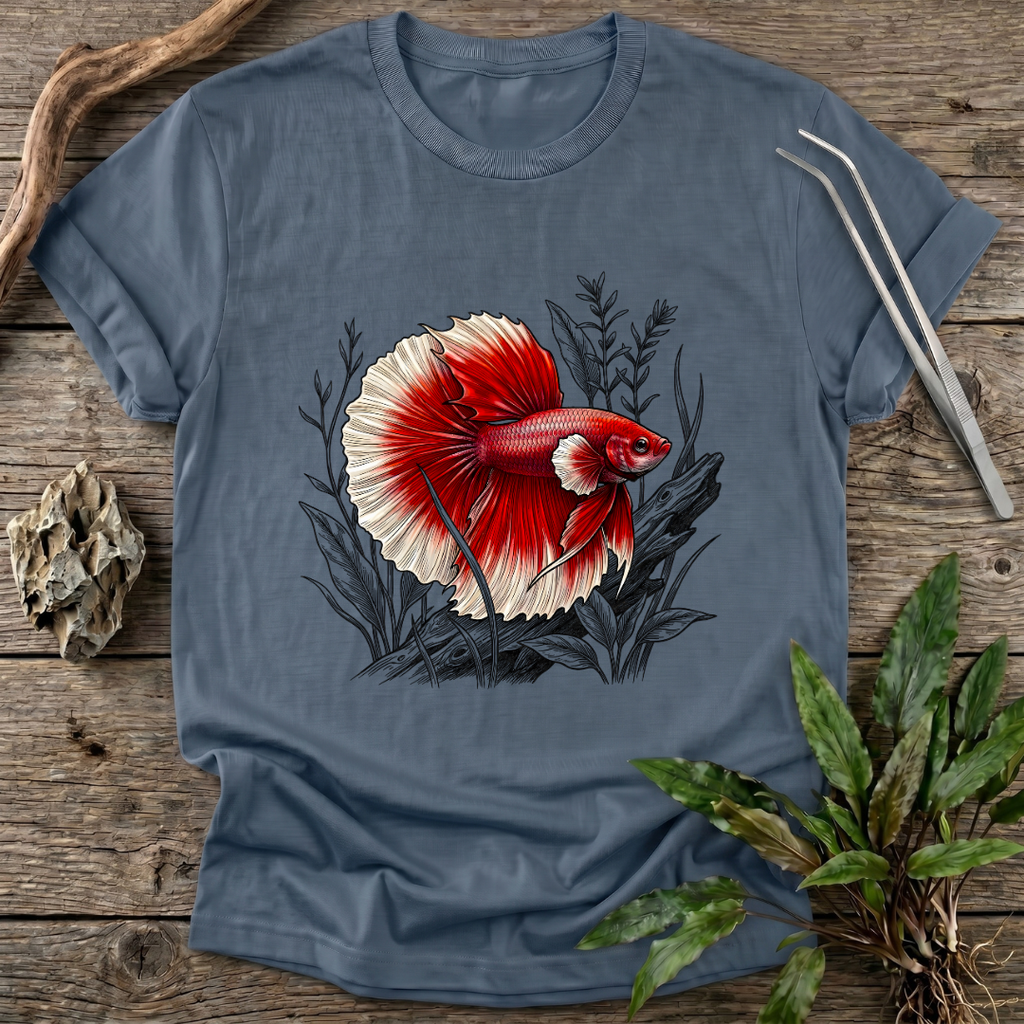 Crimson Halfmoon Betta T-Shirt