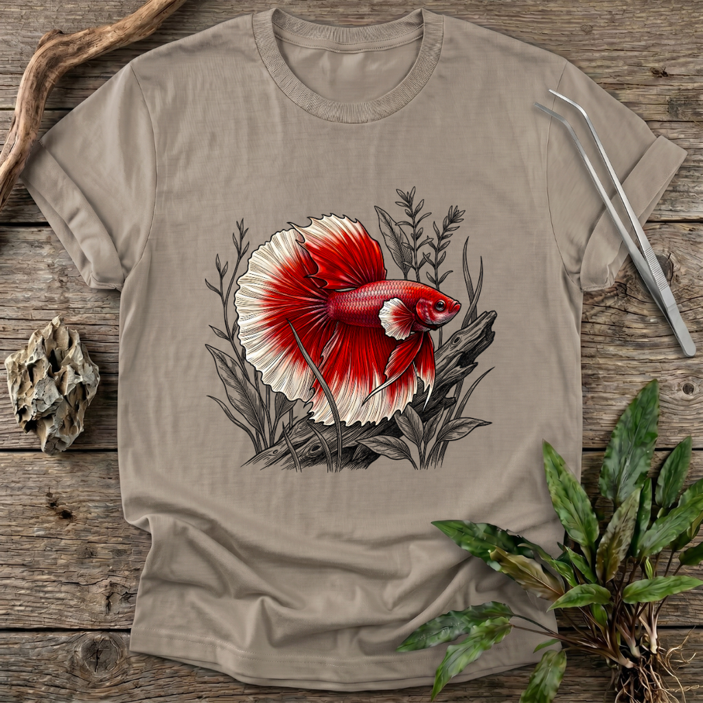 Crimson Halfmoon Betta T-Shirt