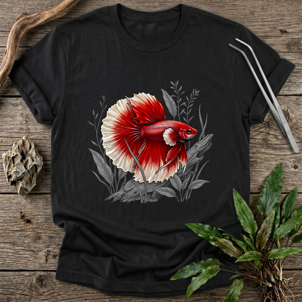 Crimson Halfmoon Betta T-Shirt