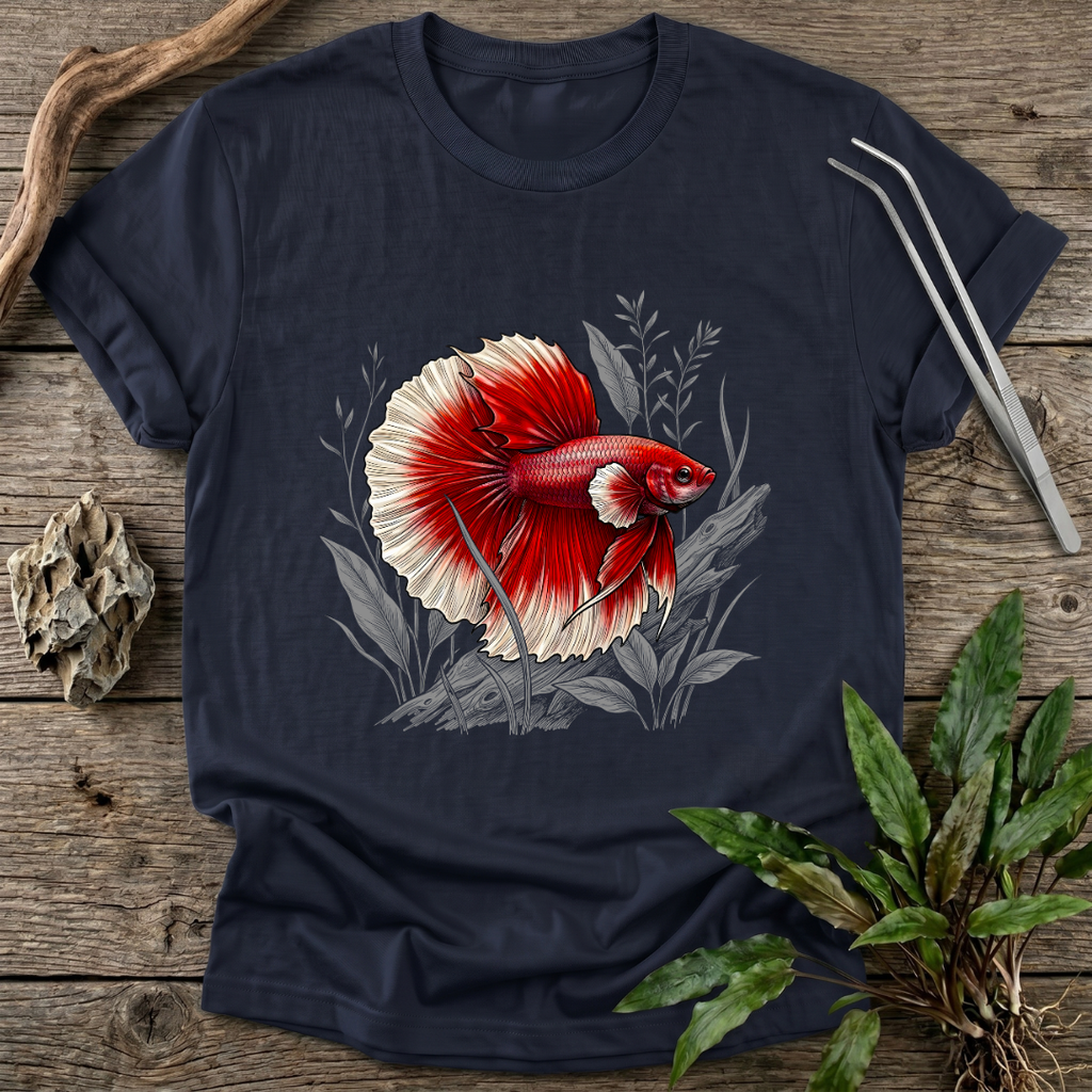 Crimson Halfmoon Betta T-Shirt
