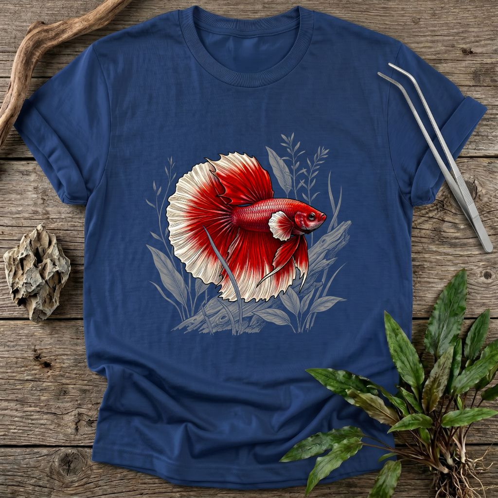 Crimson Halfmoon Betta T-Shirt