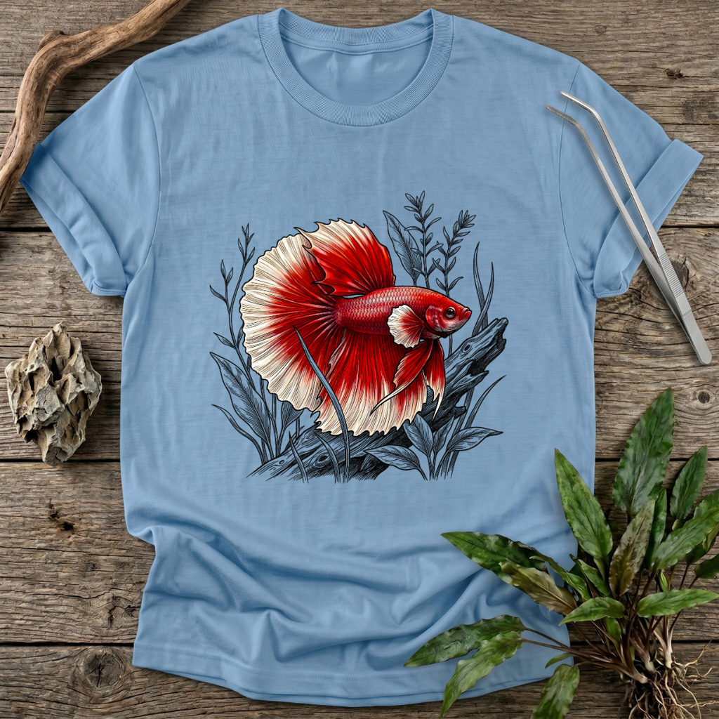 Crimson Halfmoon Betta T-Shirt