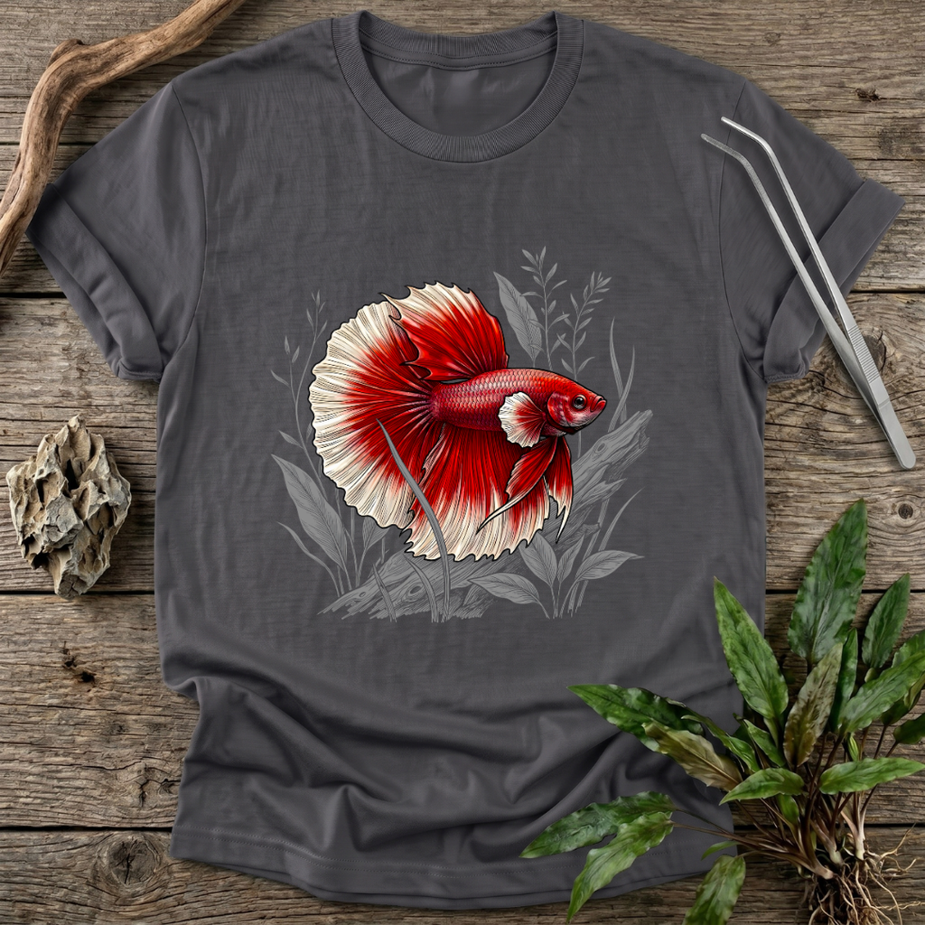 Crimson Halfmoon Betta T-Shirt