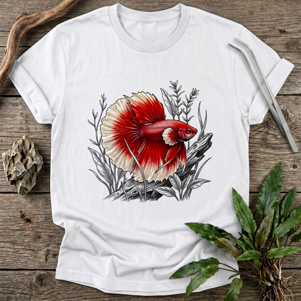 Crimson Halfmoon Betta T-Shirt