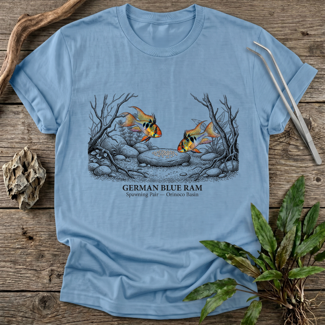 German Blue Ram - Spawning Pair T-Shirt