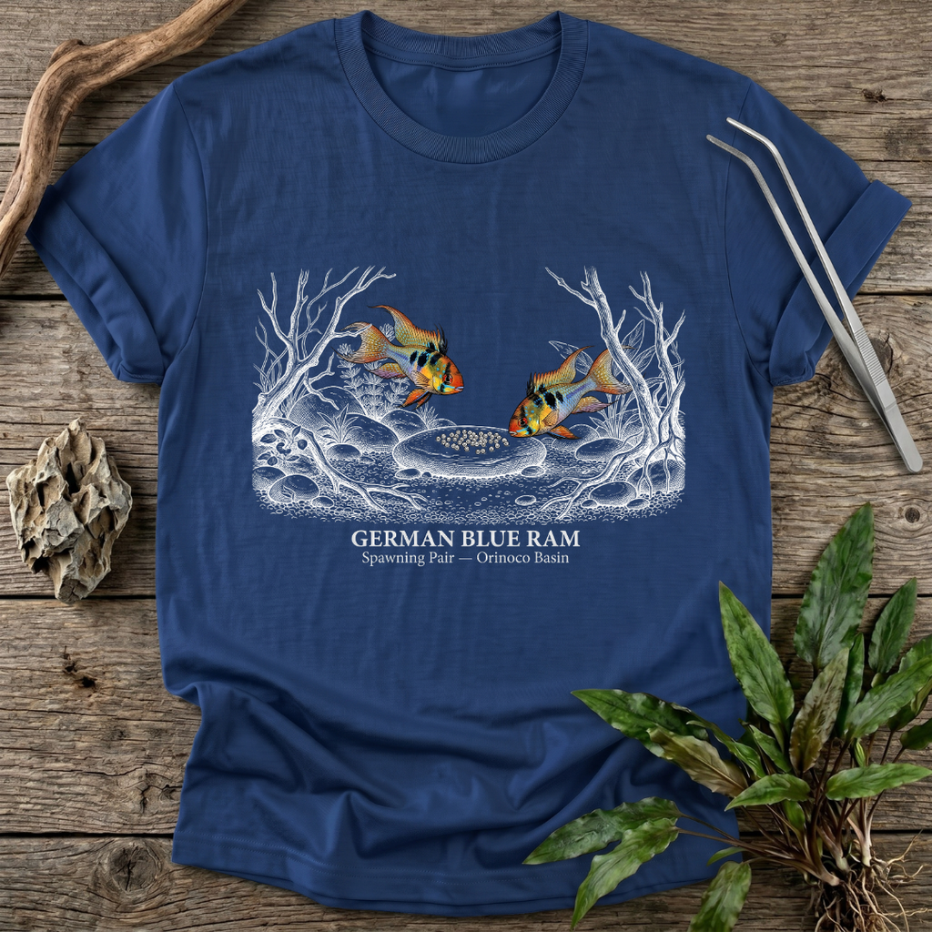 German Blue Ram - Spawning Pair T-Shirt