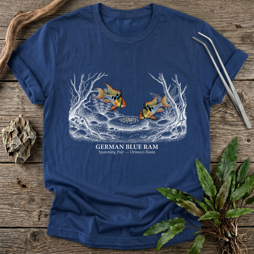 German Blue Ram - Spawning Pair T-Shirt