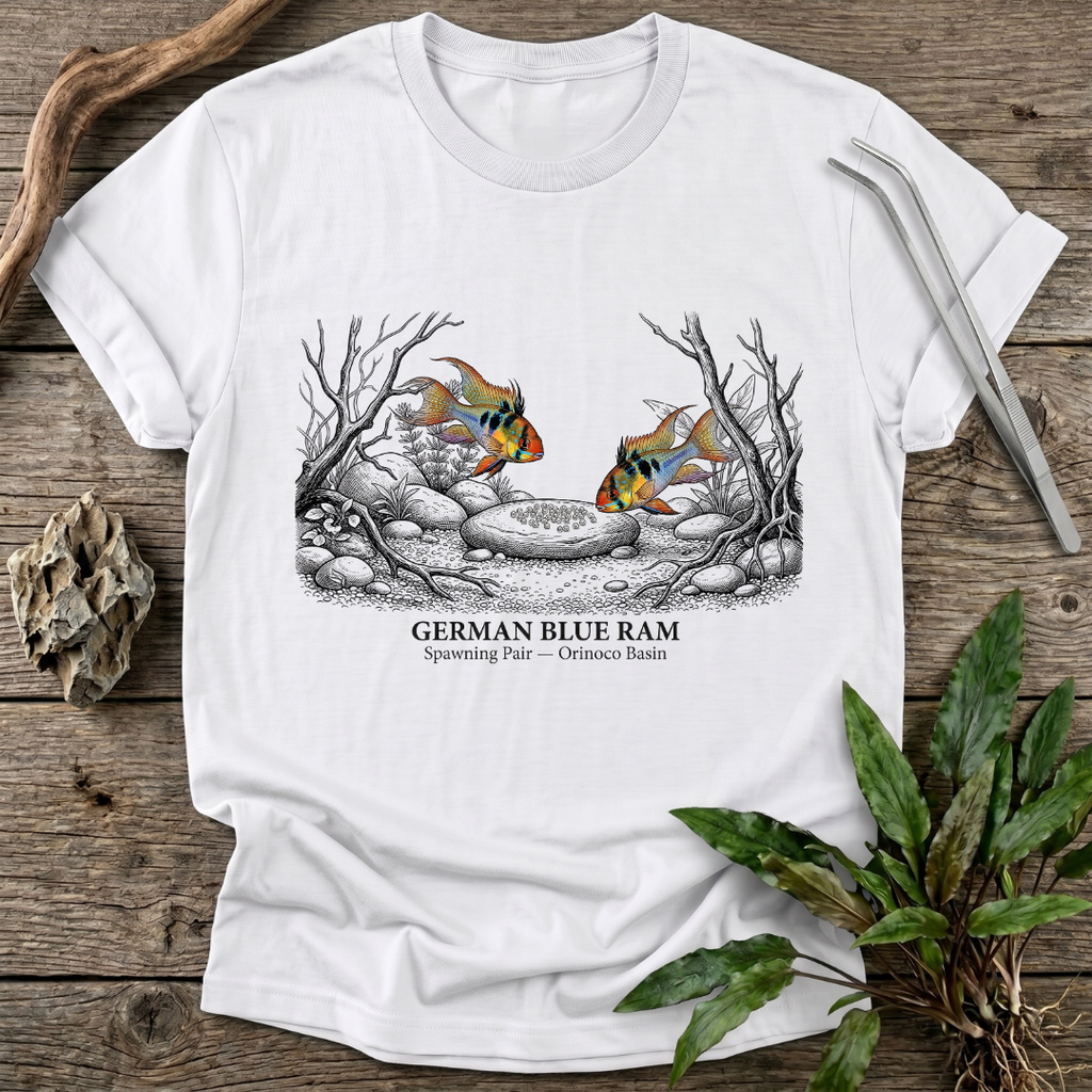 German Blue Ram - Spawning Pair T-Shirt