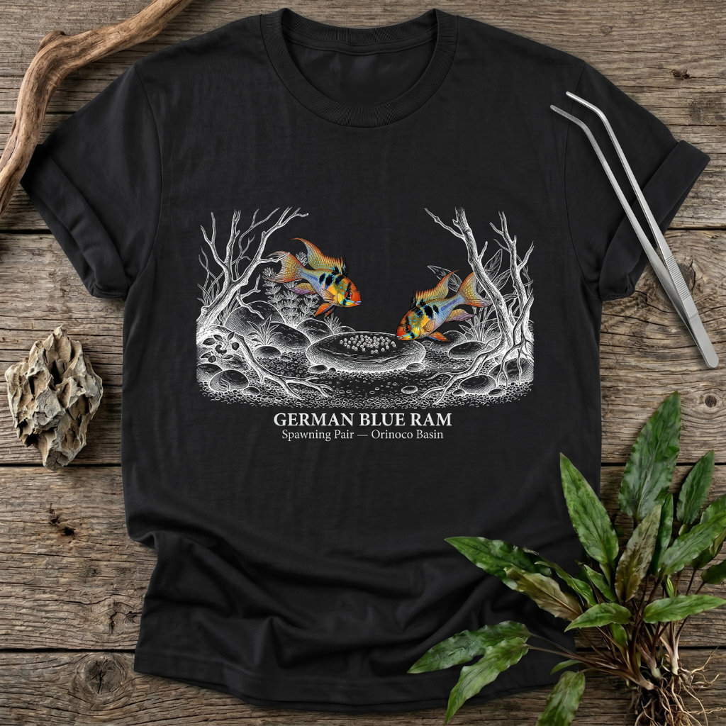 German Blue Ram - Spawning Pair T-Shirt