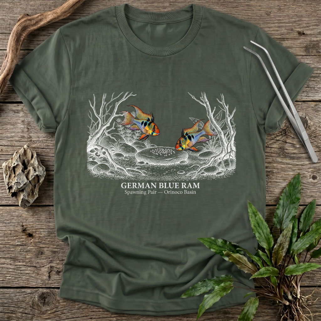 German Blue Ram - Spawning Pair T-Shirt