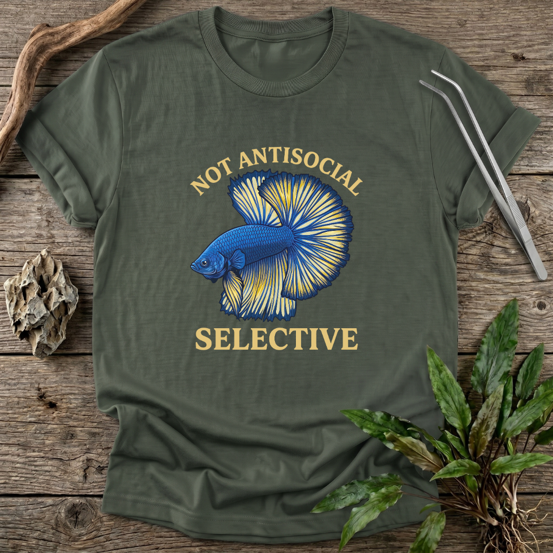 Not Antisocial. Selective. T-Shirt