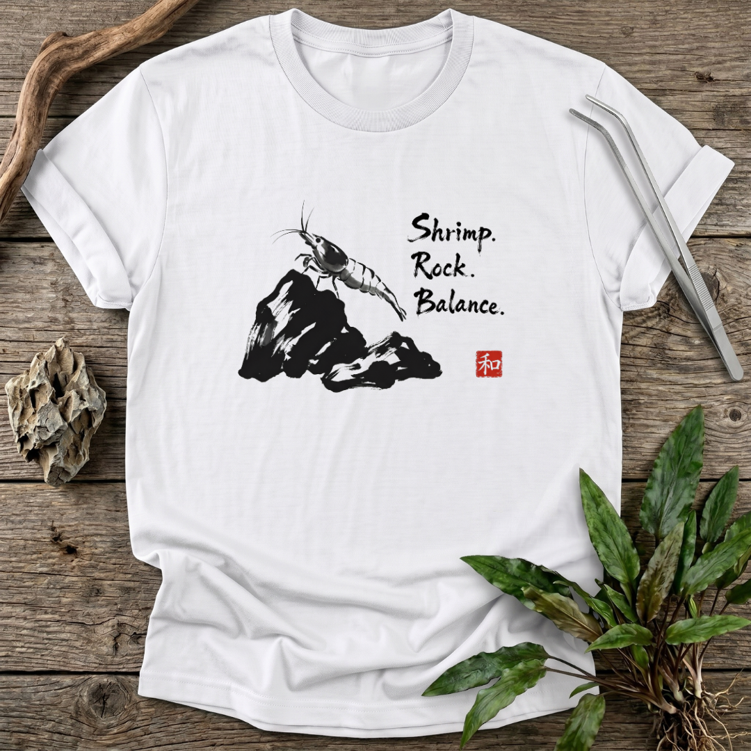 Shrimp. Rock. Balance. T-Shirt