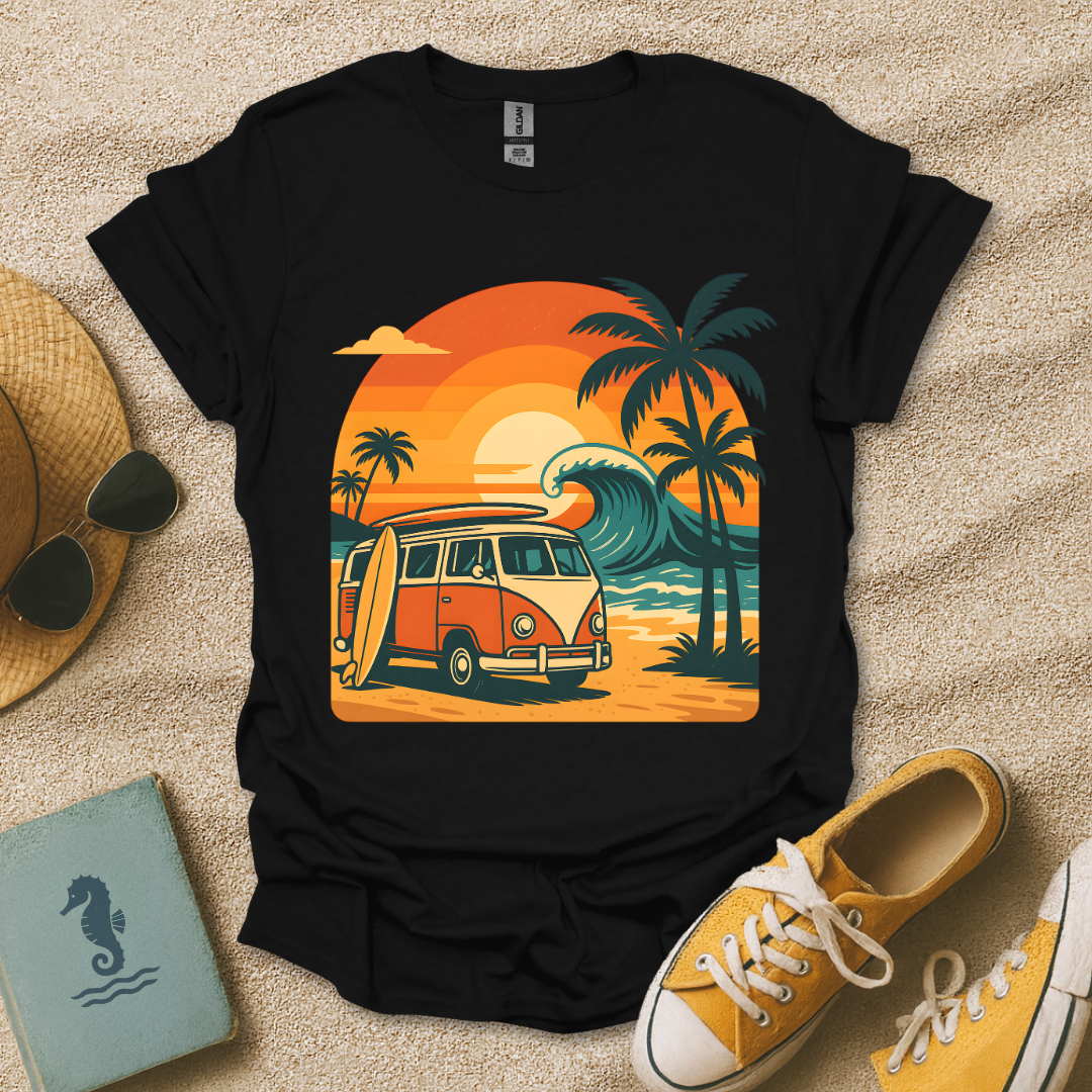 Retro Surf Sunset T-Shirt