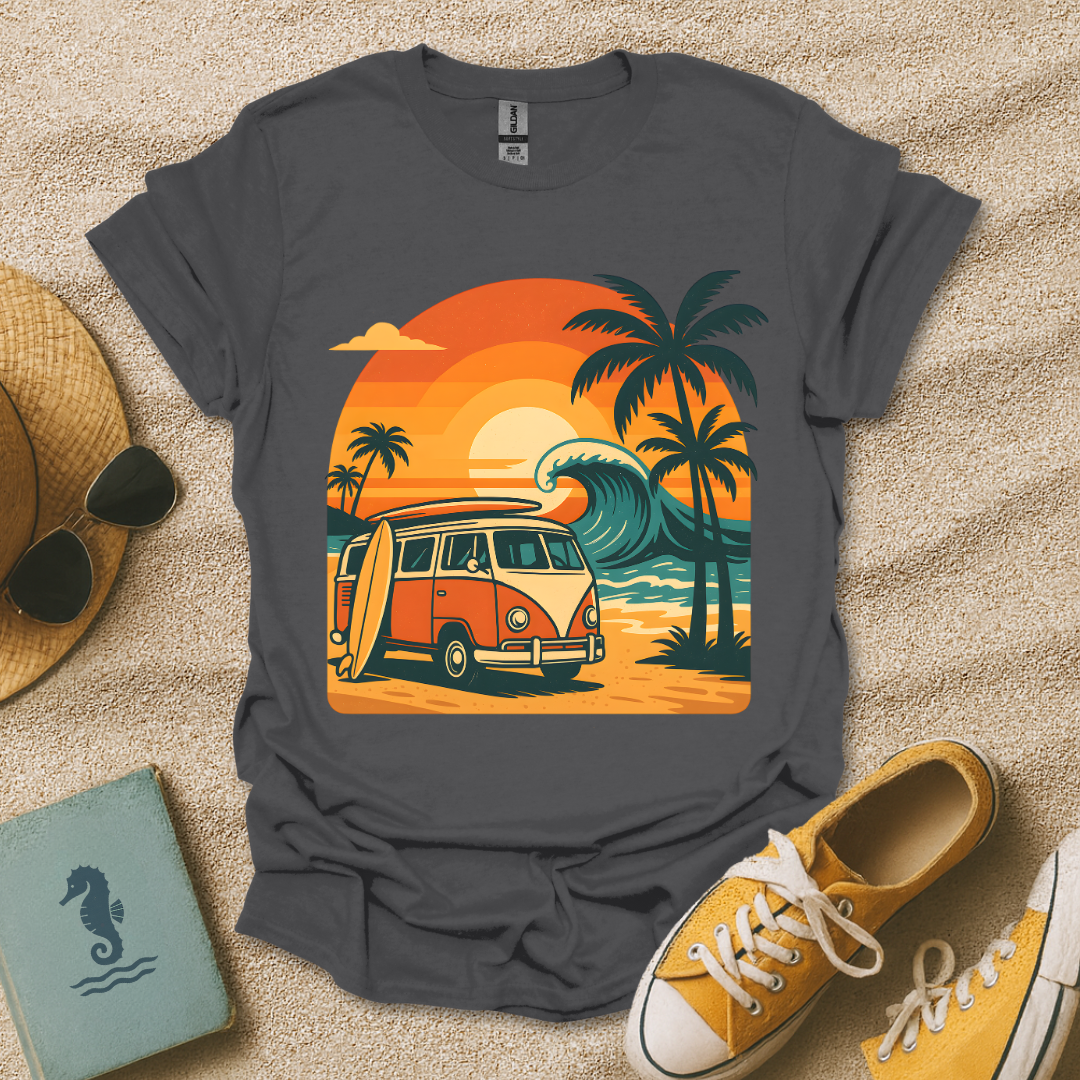 Retro Surf Sunset T-Shirt