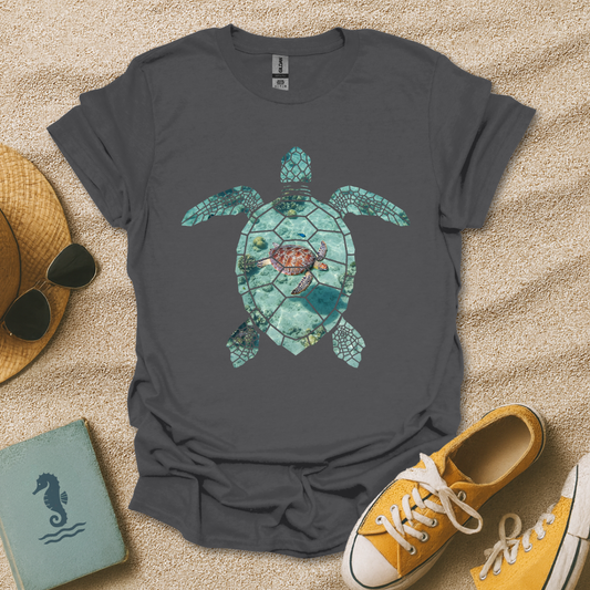 Oceanic Turtle Silhouette T-Shirt